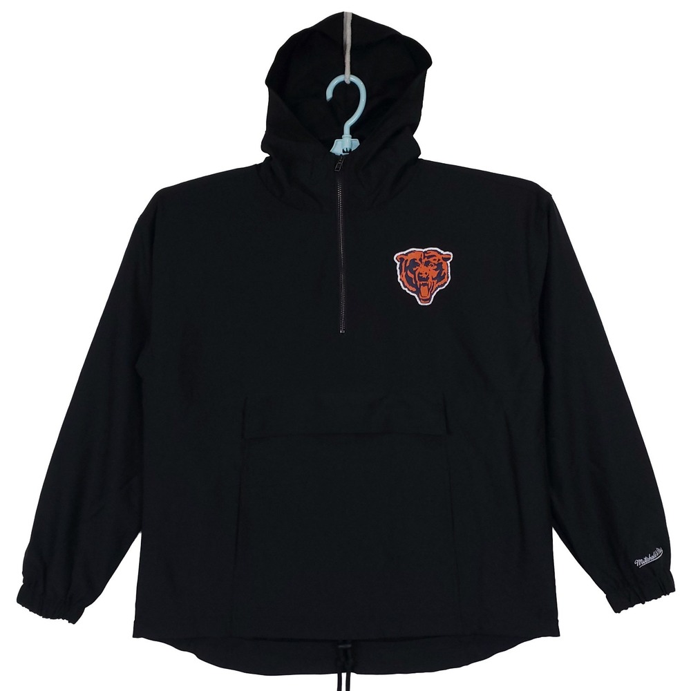 Chicago Bears Mitchell &‎ Ness NFL Medium Windbreaker Jacket Big Pocket NWT